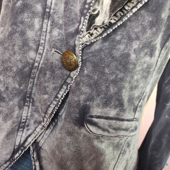 Aratta‎ Silent Journey Acid Wash Tapestry Women's Jacket Blazer Medium - Picture 5 of 9